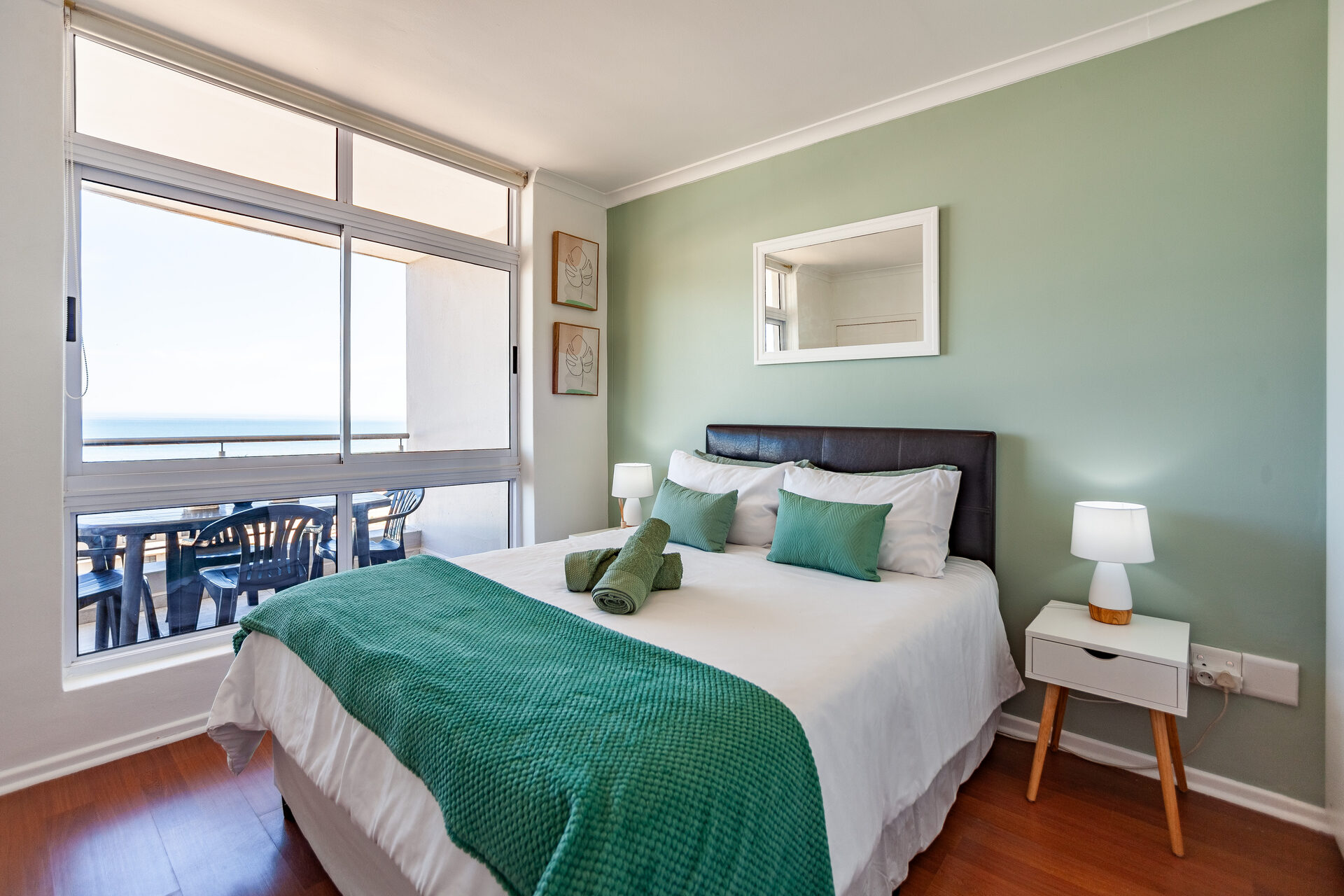 Master bedroom with ocean view